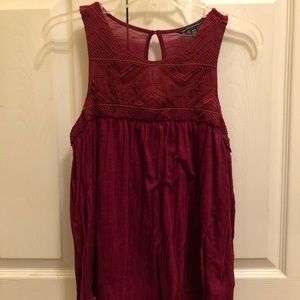 American eagle maroon tank top